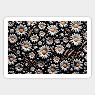 Pattern Flowers...Daisies Sticker